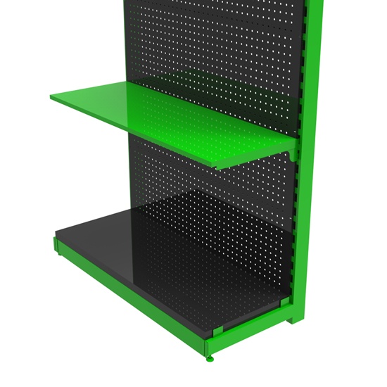 Metal tool display rack